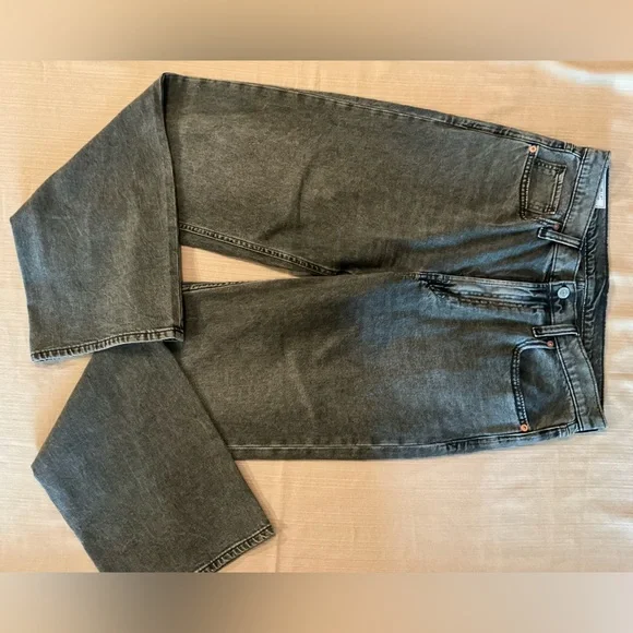 GAP Gray Black sandwash '90s Loose High Rise Jeans - Picture 2 of 11
